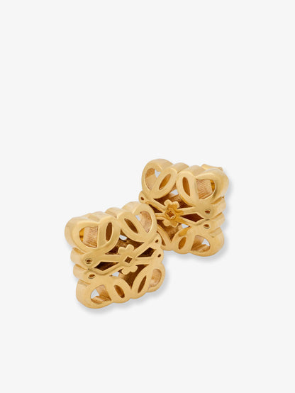 Paula's Ibiza -Bombè Anagram brass earrings thumbnail