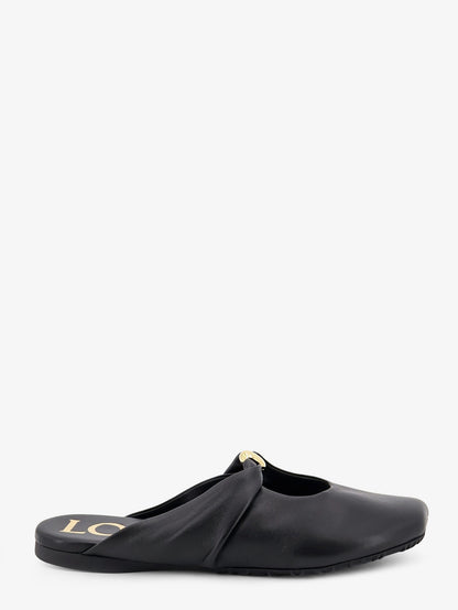 Pebble Soft low leather sandals thumbnail