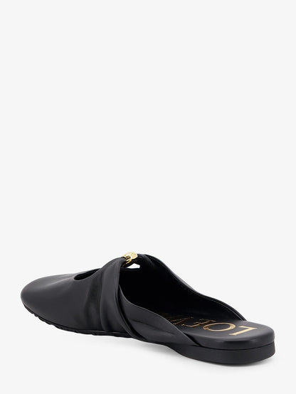 Pebble Soft low leather sandals thumbnail