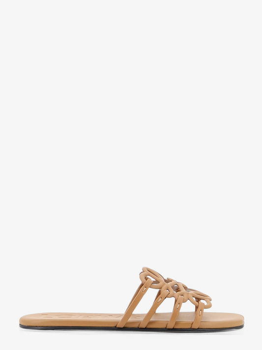 Paula's Ibiza Anagram Petal Leather Sandals