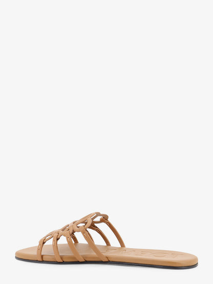 Paula's Ibiza Anagram Petal Leather Sandals thumbnail
