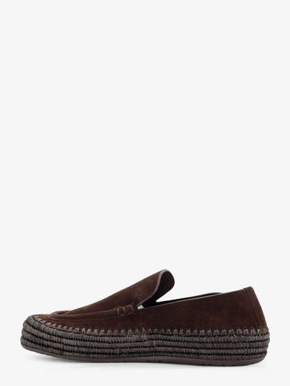 Rio suede and raffia loafers thumbnail