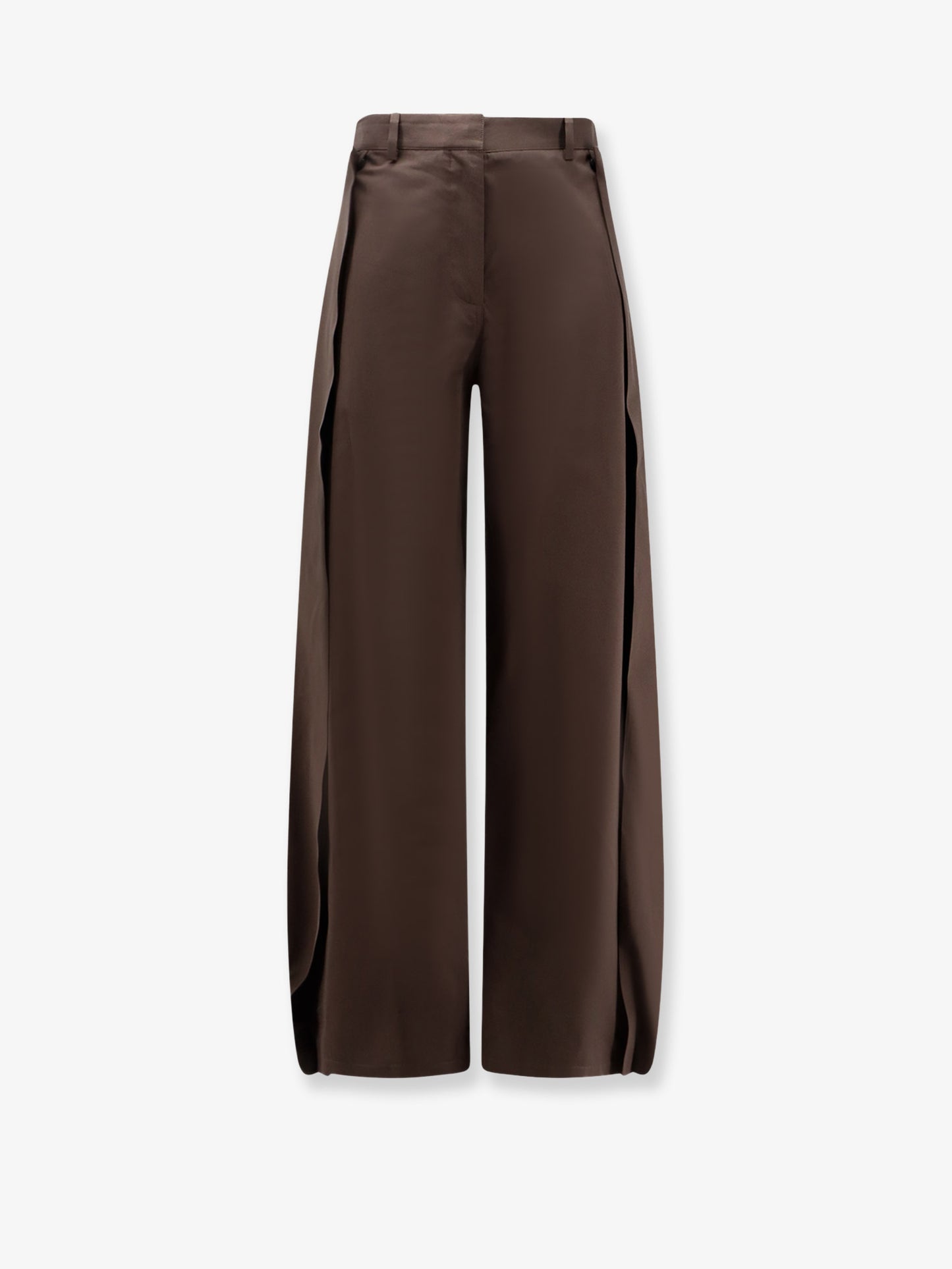 Pantaloni in misto cotone e seta