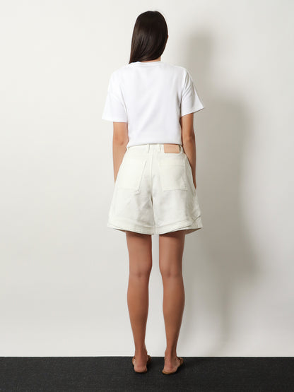 Asymmetric cotton blend t-shirt thumbnail