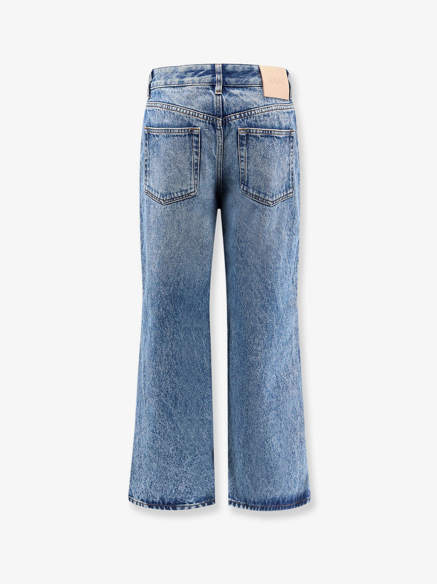 Paula's Ibiza- Blue denim jeans with side embroidered logo