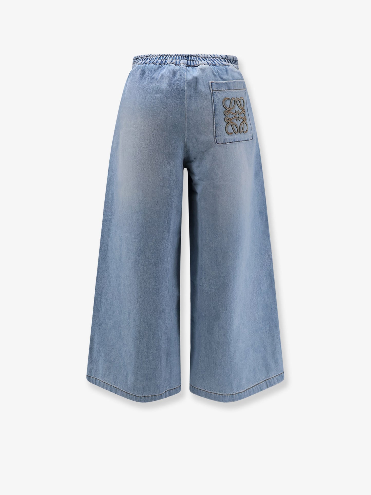 Paulas Ibiza - Cotton trousers with embroidered logo on the back