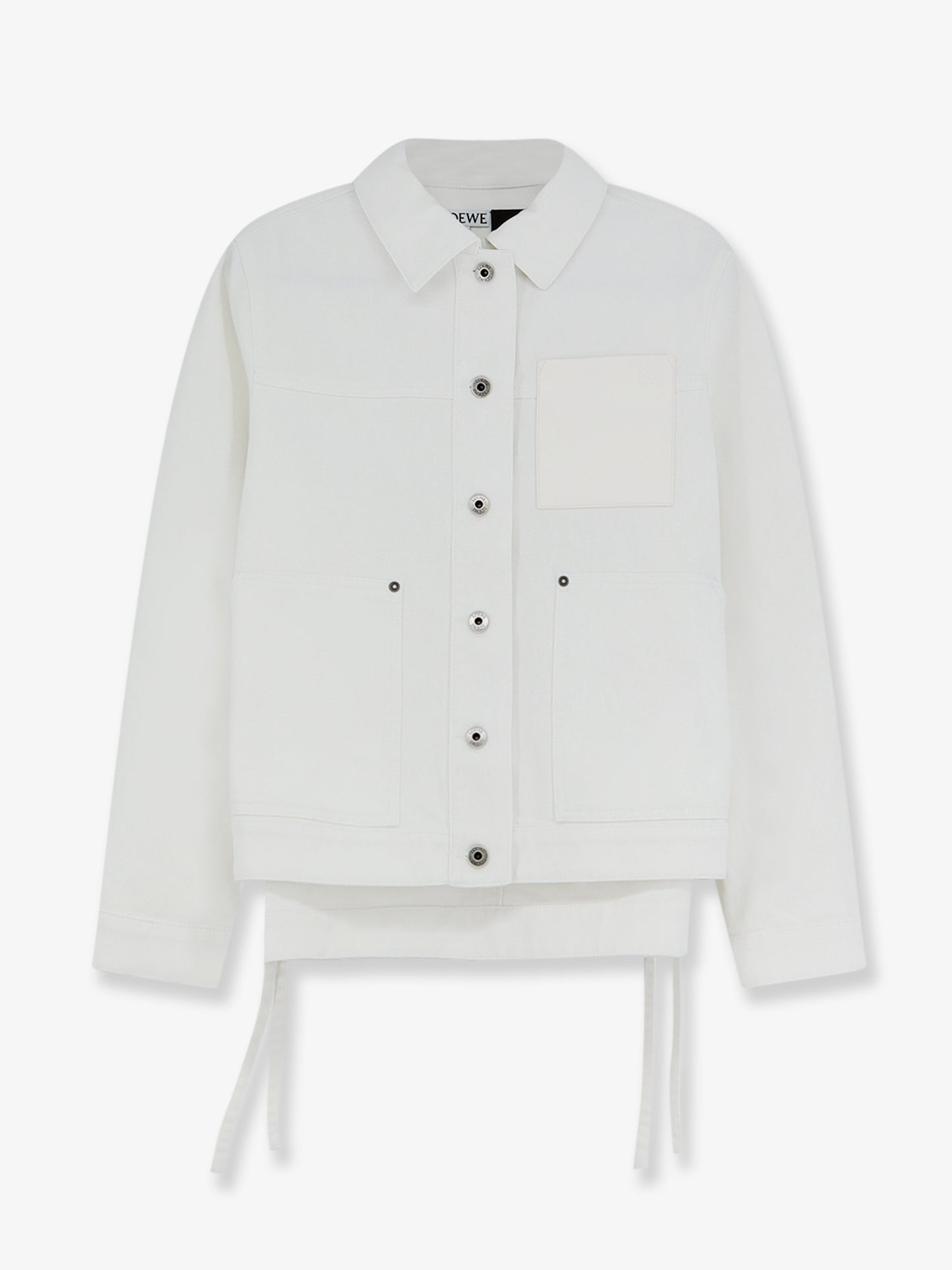 Paula's Ibiza-Giacca Workwear in white denim