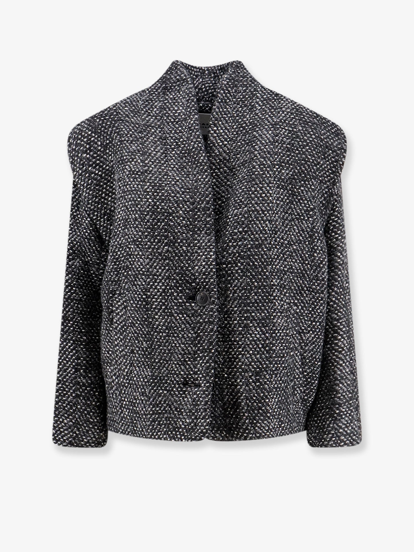 Drogo mélange fabric coat