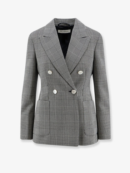 Mxmaccordo double-breasted virgin wool blazer thumbnail
