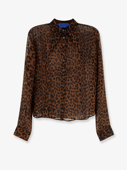 Viscose shirt with leopard print thumbnail