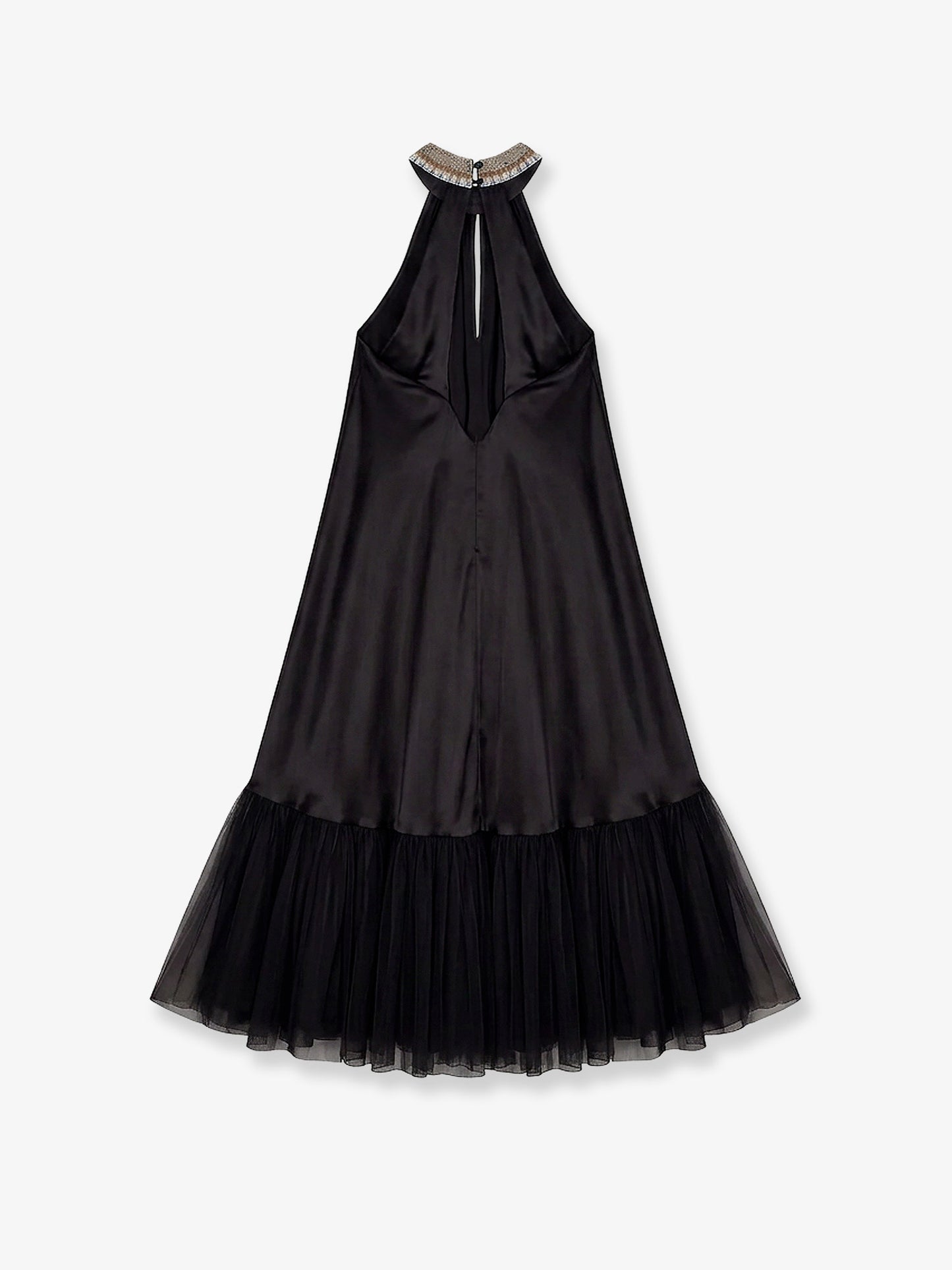 Long draped viscose Yanis dress