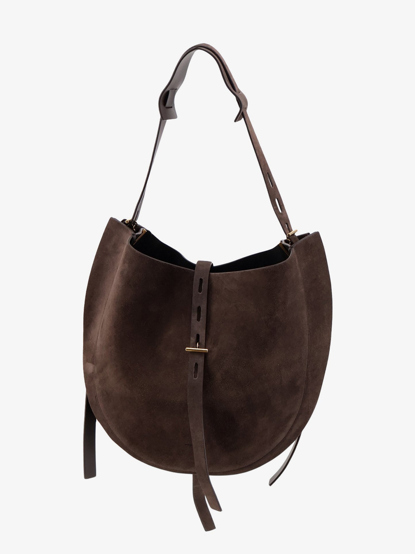 Suede crossbody bag