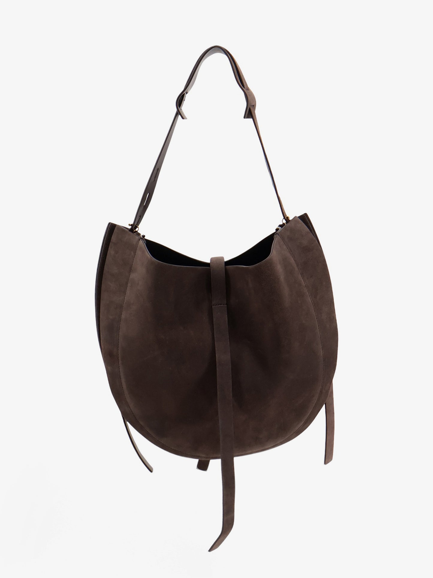 Suede crossbody bag