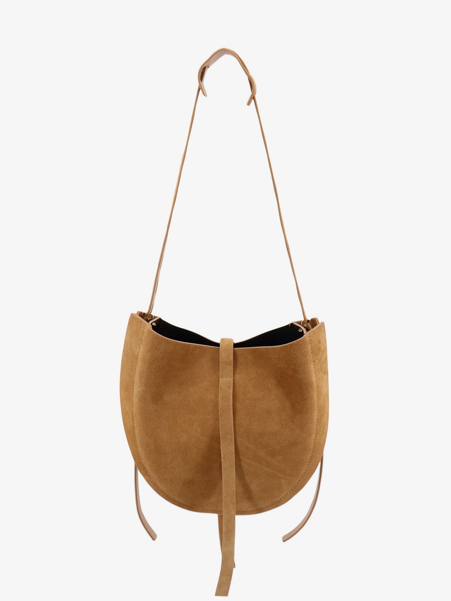 Suede crossbody bag