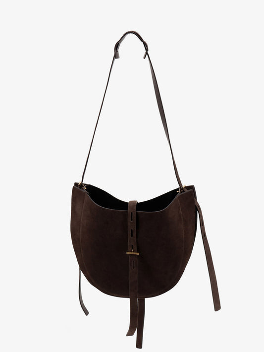 Suede crossbody bag