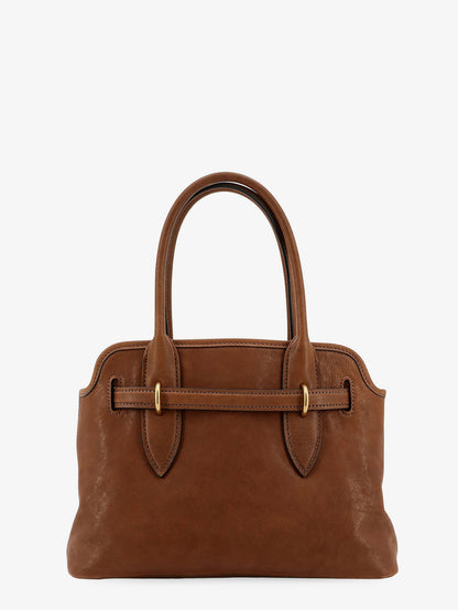 Aventure leather handbag with embossed lettering logo thumbnail