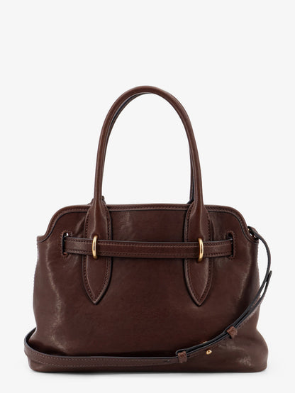Aventure leather handbag with embossed lettering logo thumbnail