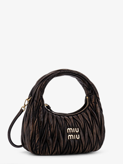 Wander quilted leather crossbody bag with a vintage effect thumbnail