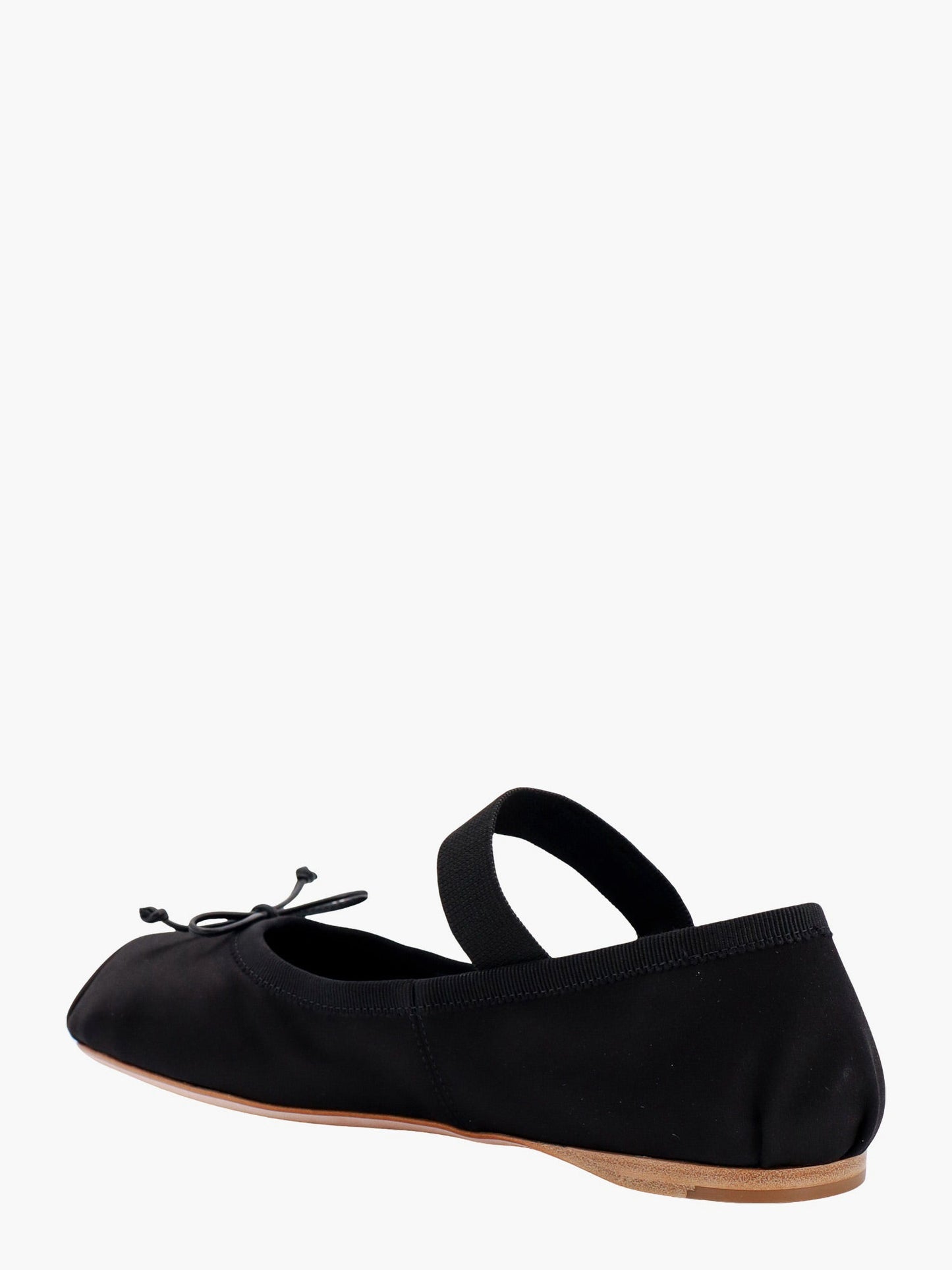 Satin ballet flats