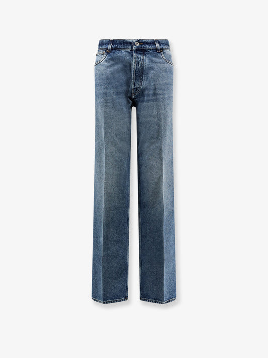 Blue denim jeans