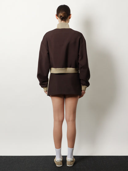 Mohair and virgin wool mini skirt thumbnail