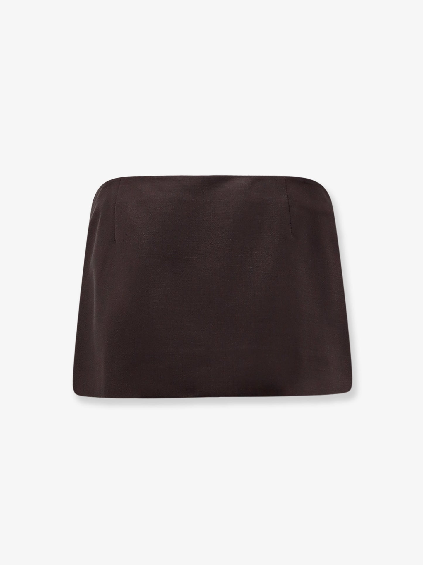 Mohair and virgin wool mini skirt