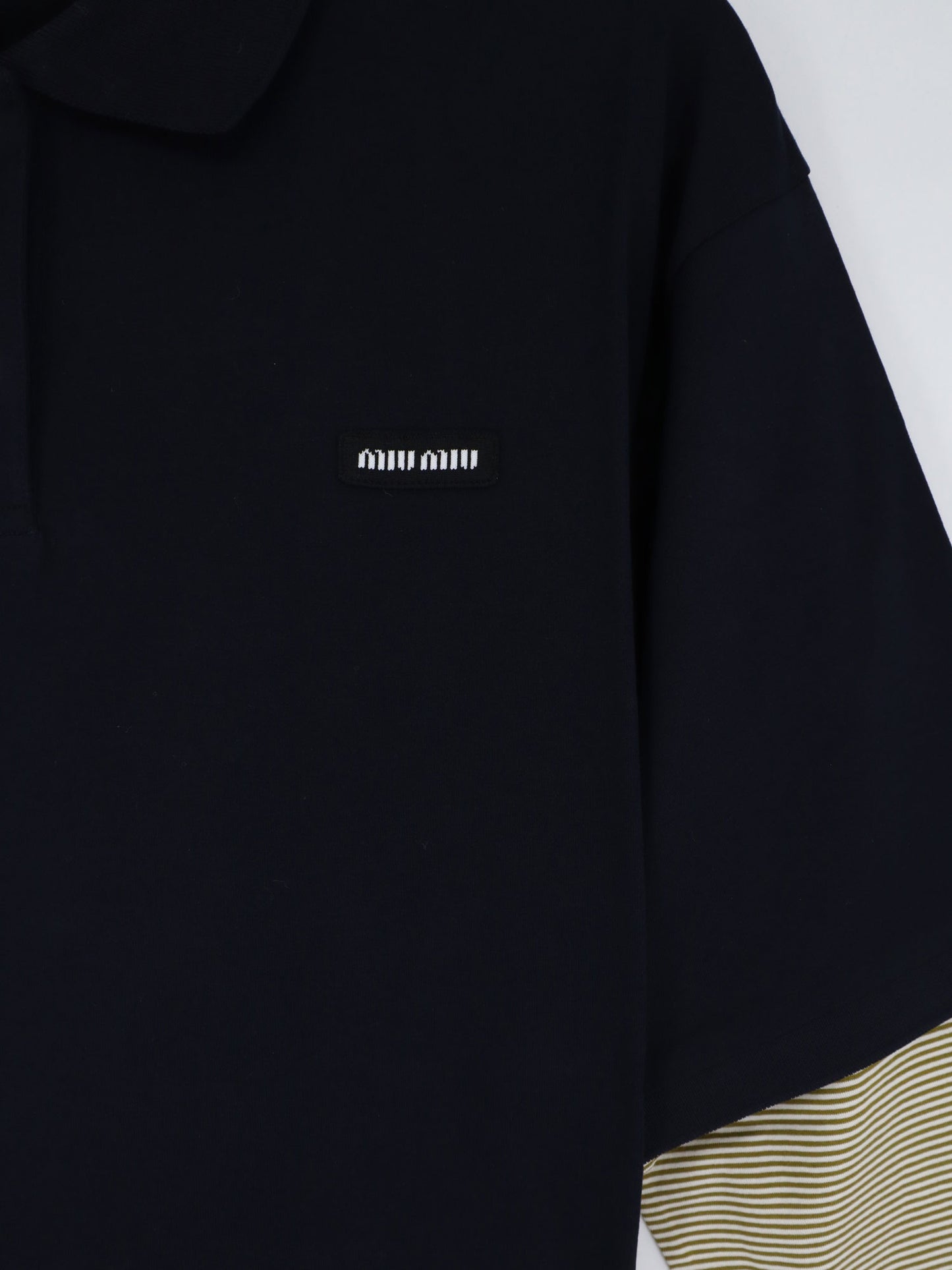 Cotton polo shirt with front embroidered logo