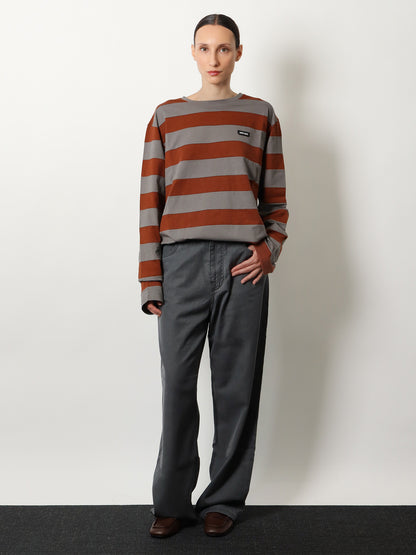 Cotton T-shirt with striped pattern thumbnail