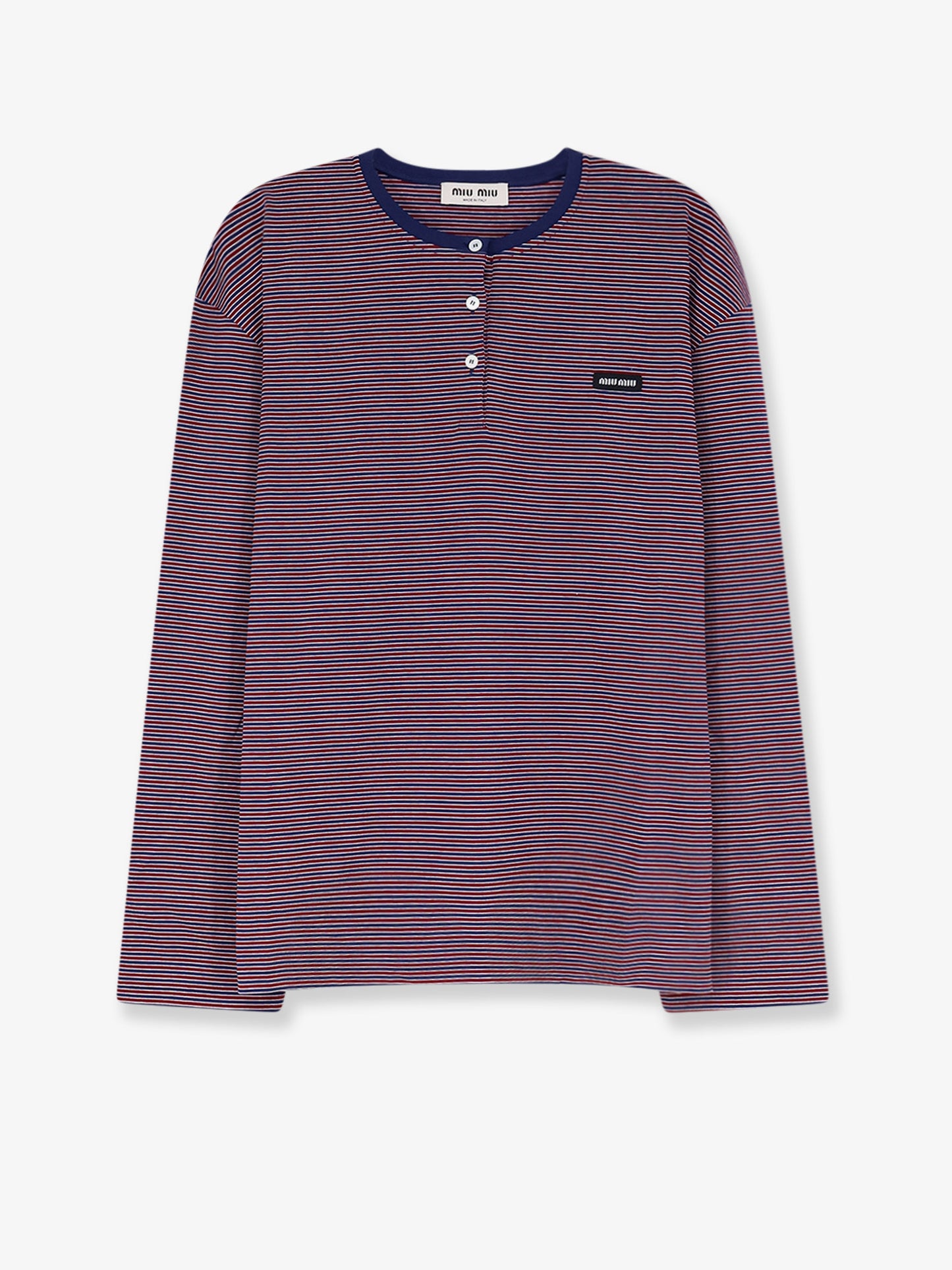 T-shirt in cotone con motivo a righe