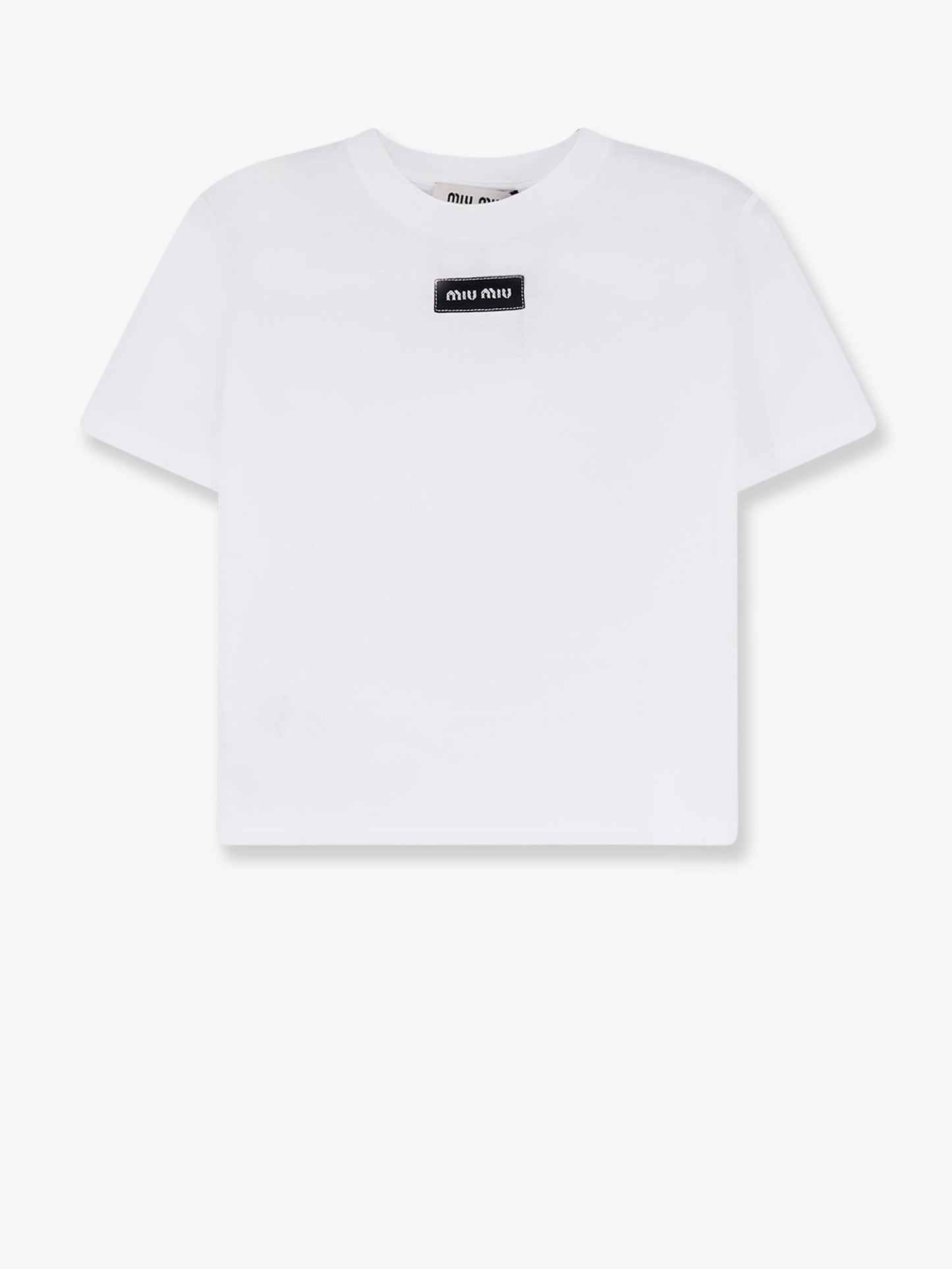 Cotton T-shirt with embroidered logo on the front