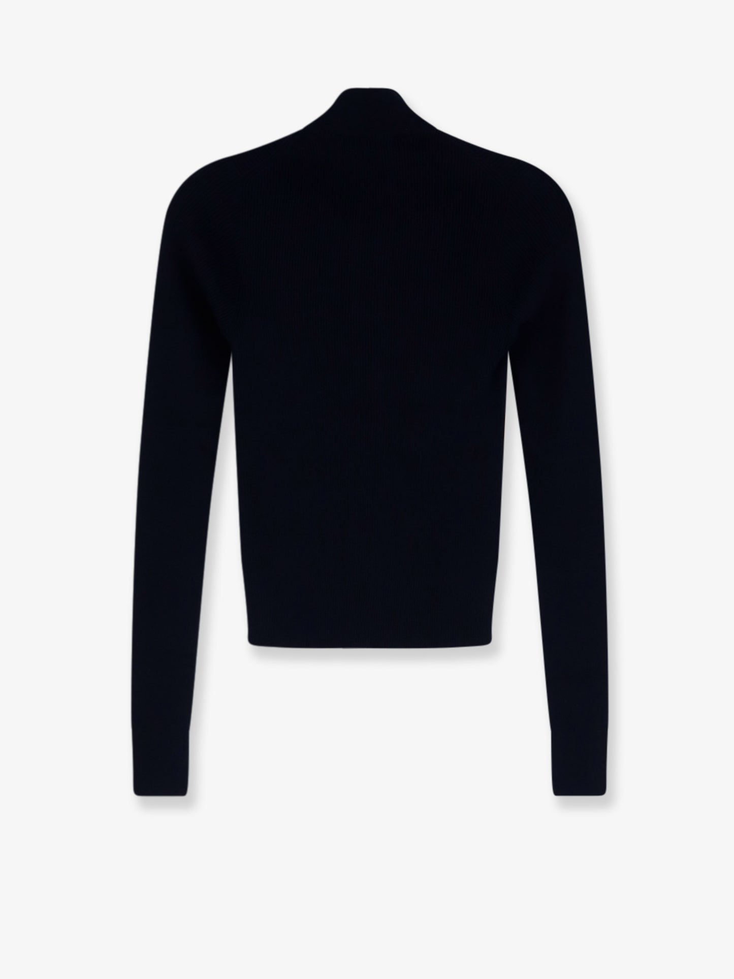 Cotton cardigan with front logo inlay