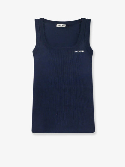 Ribbed cotton tank top thumbnail