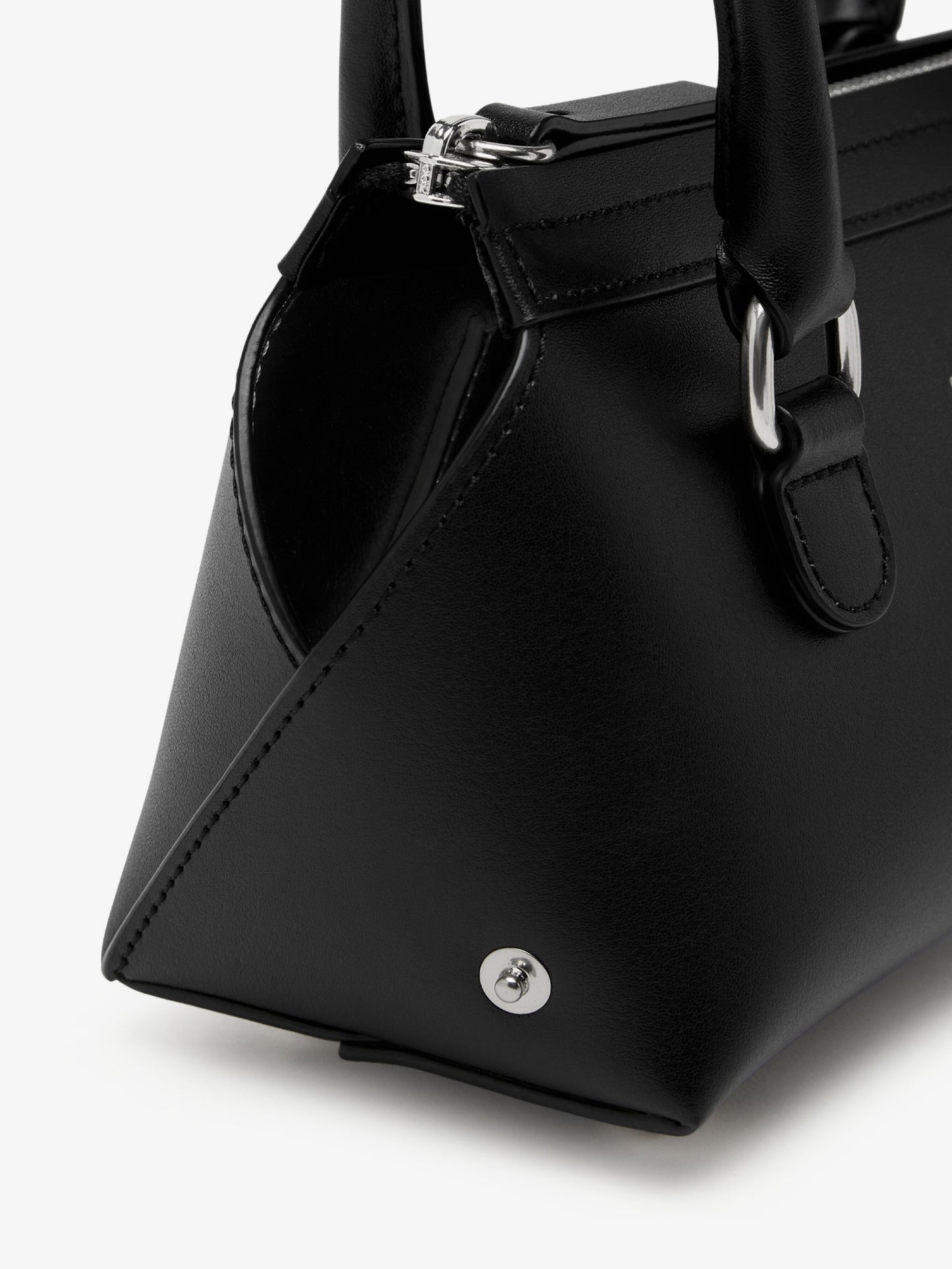 Mini Bauletto leather shoulder bag