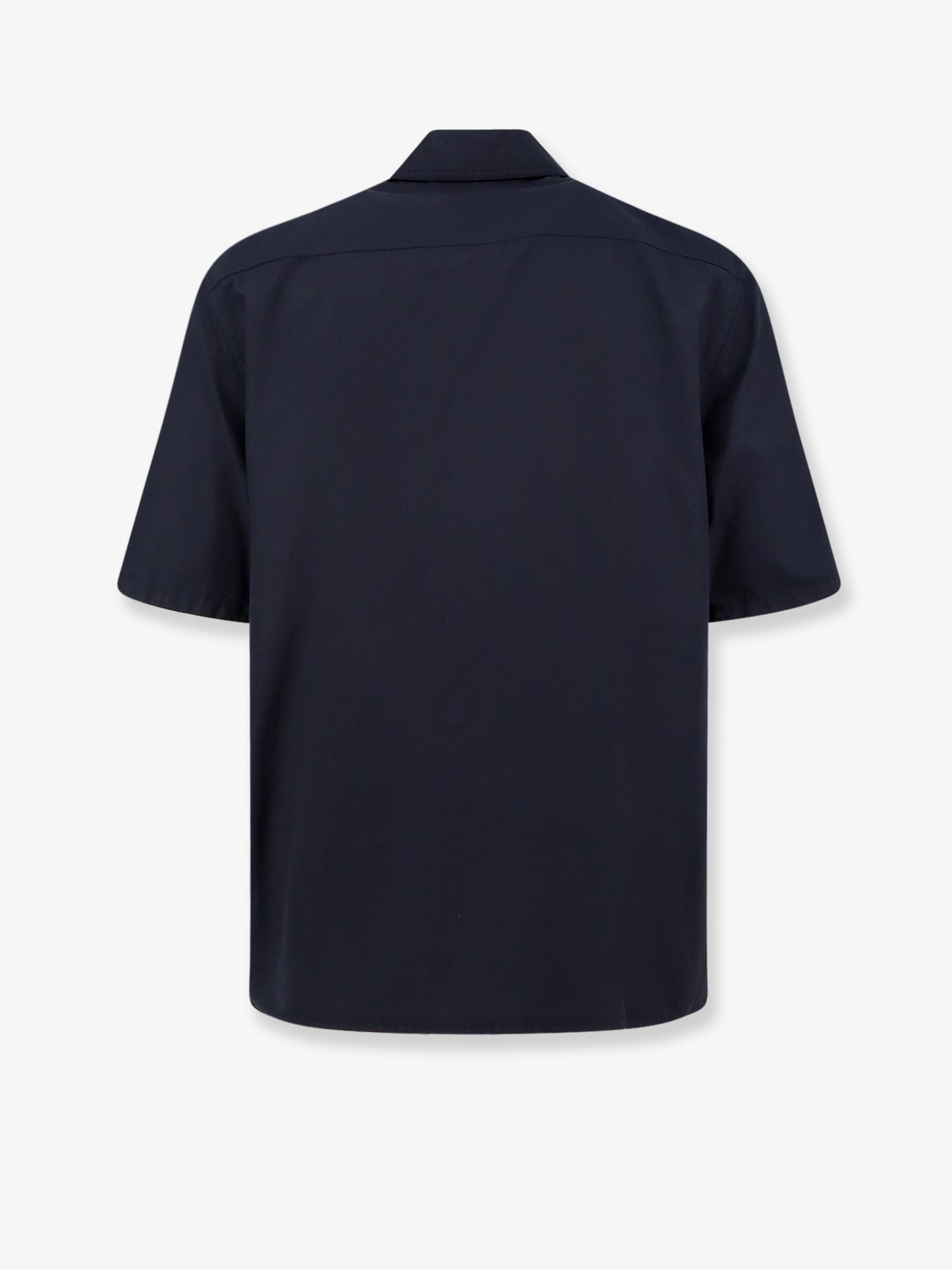 Cotton blend shirt with zip