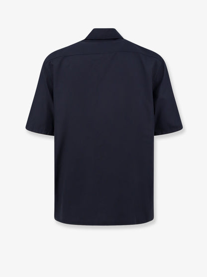 Cotton blend shirt with zip thumbnail