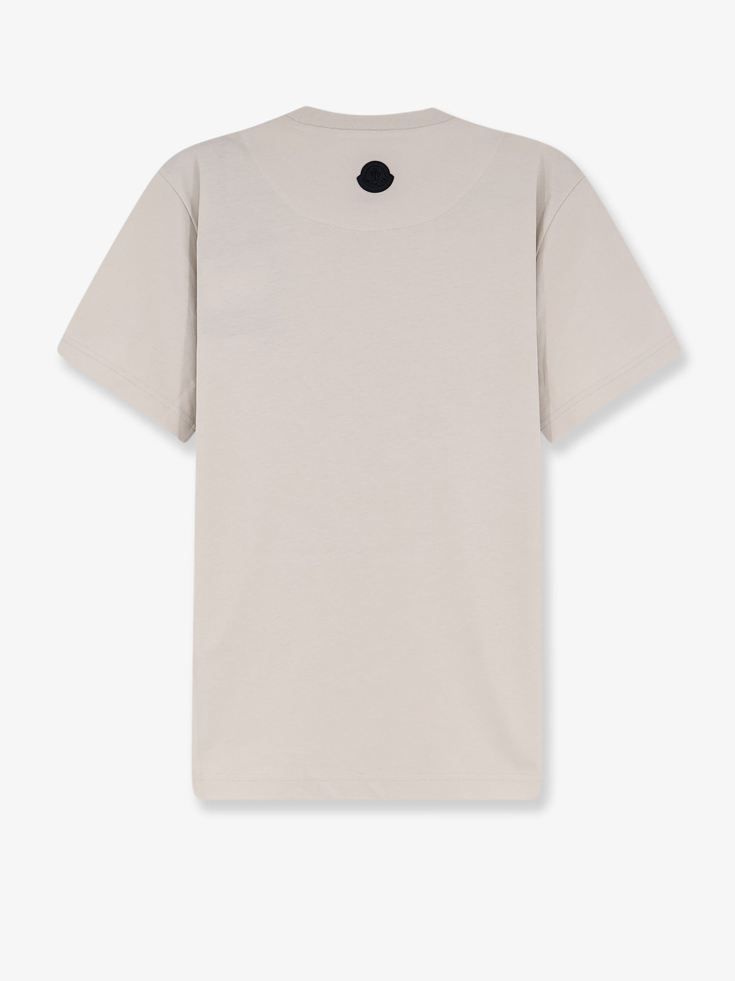 T-shirt in cotone con patch logo frontale