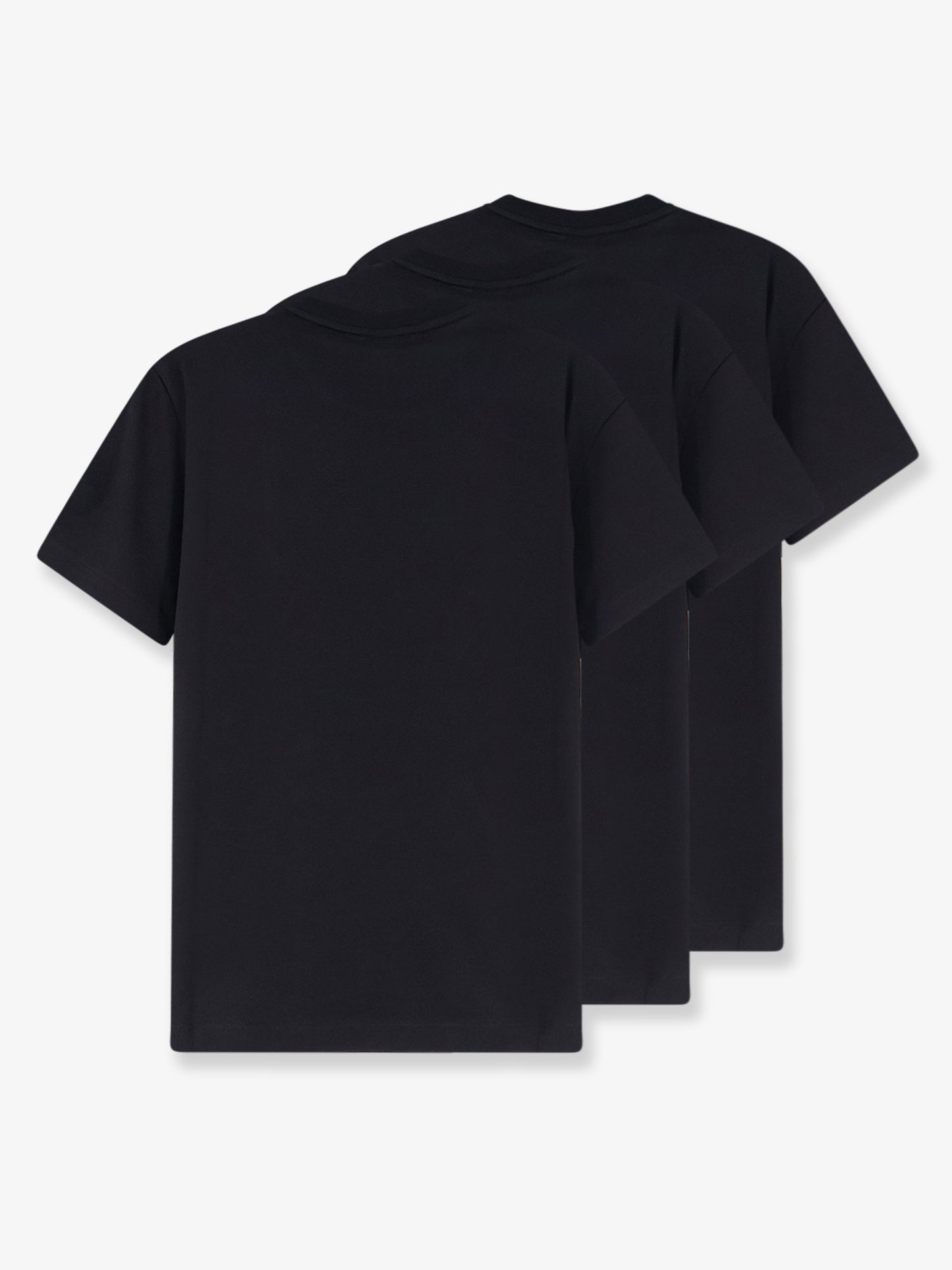 T-shirt in cotone con patch logo frontale