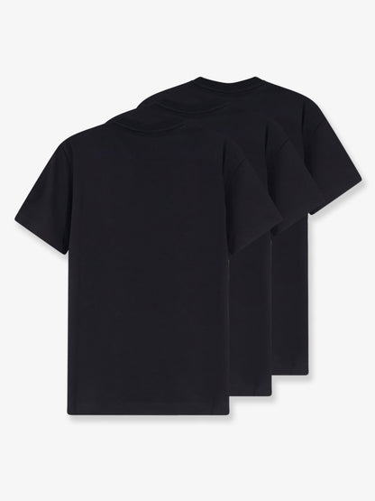 T-shirt in cotone con patch logo frontale thumbnail