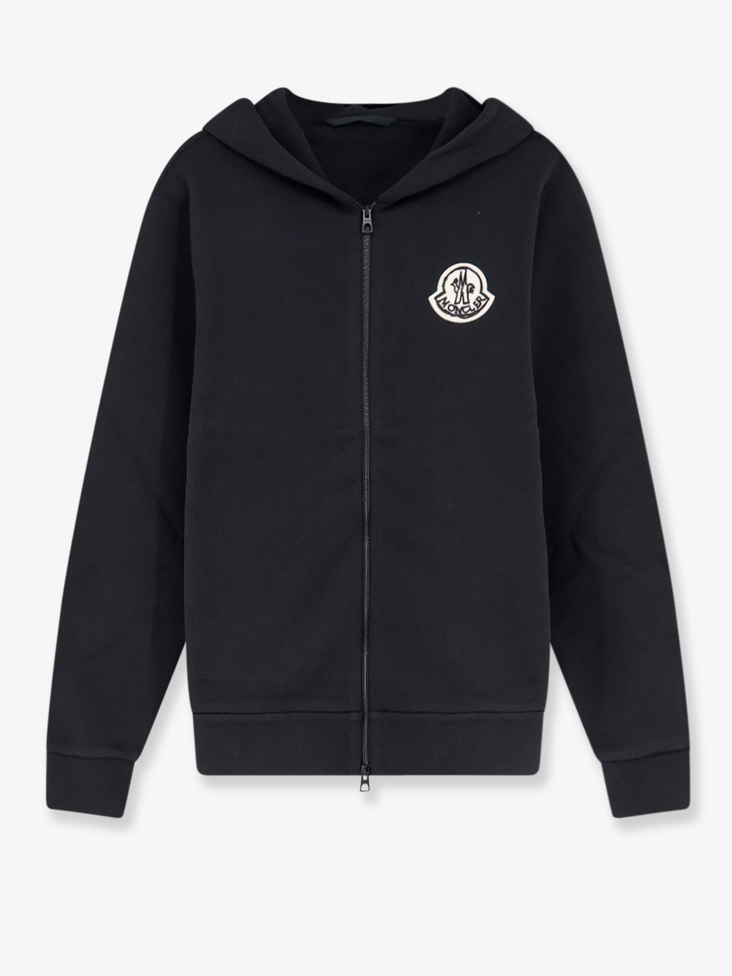 Cotton sweatshirt with logo patch