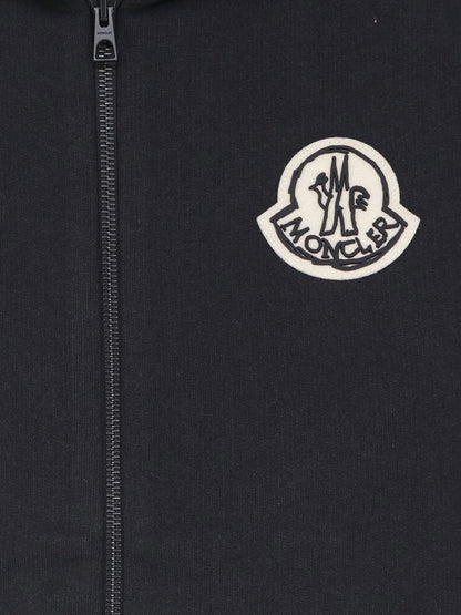 Cotton sweatshirt with logo patch thumbnail