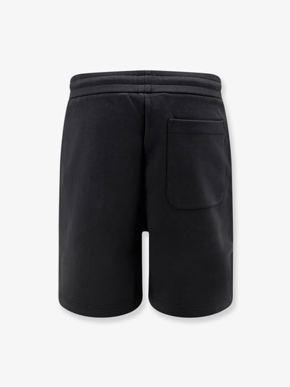 Cotton bermuda shorts with front logo patch thumbnail