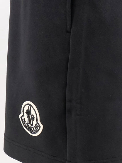 Cotton bermuda shorts with front logo patch thumbnail