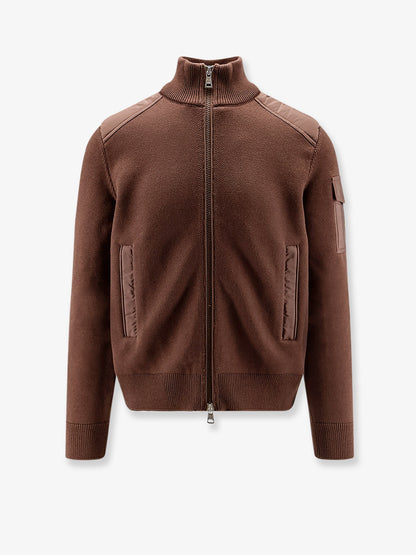 Virgin wool cardigan with Logo patch thumbnail