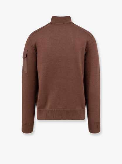 Virgin wool cardigan with Logo patch thumbnail