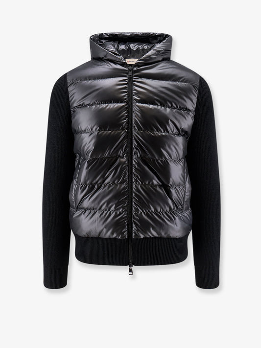 Down Jacket with virgin wool inserts