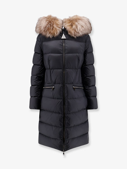 Boedic long down jacket with fur detail thumbnail
