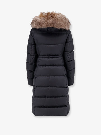 Boedic long down jacket with fur detail thumbnail