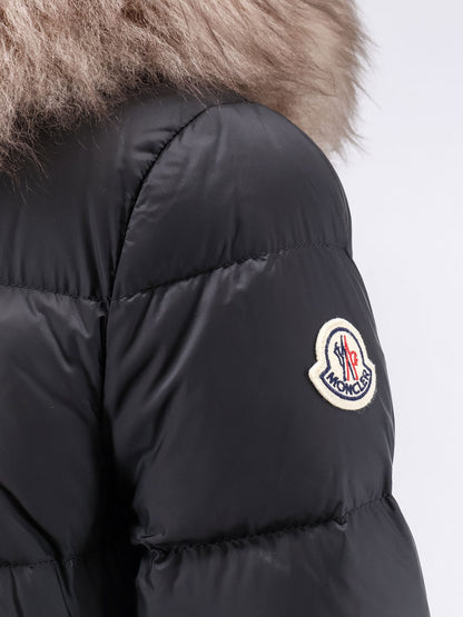 Boedic long down jacket with fur detail thumbnail