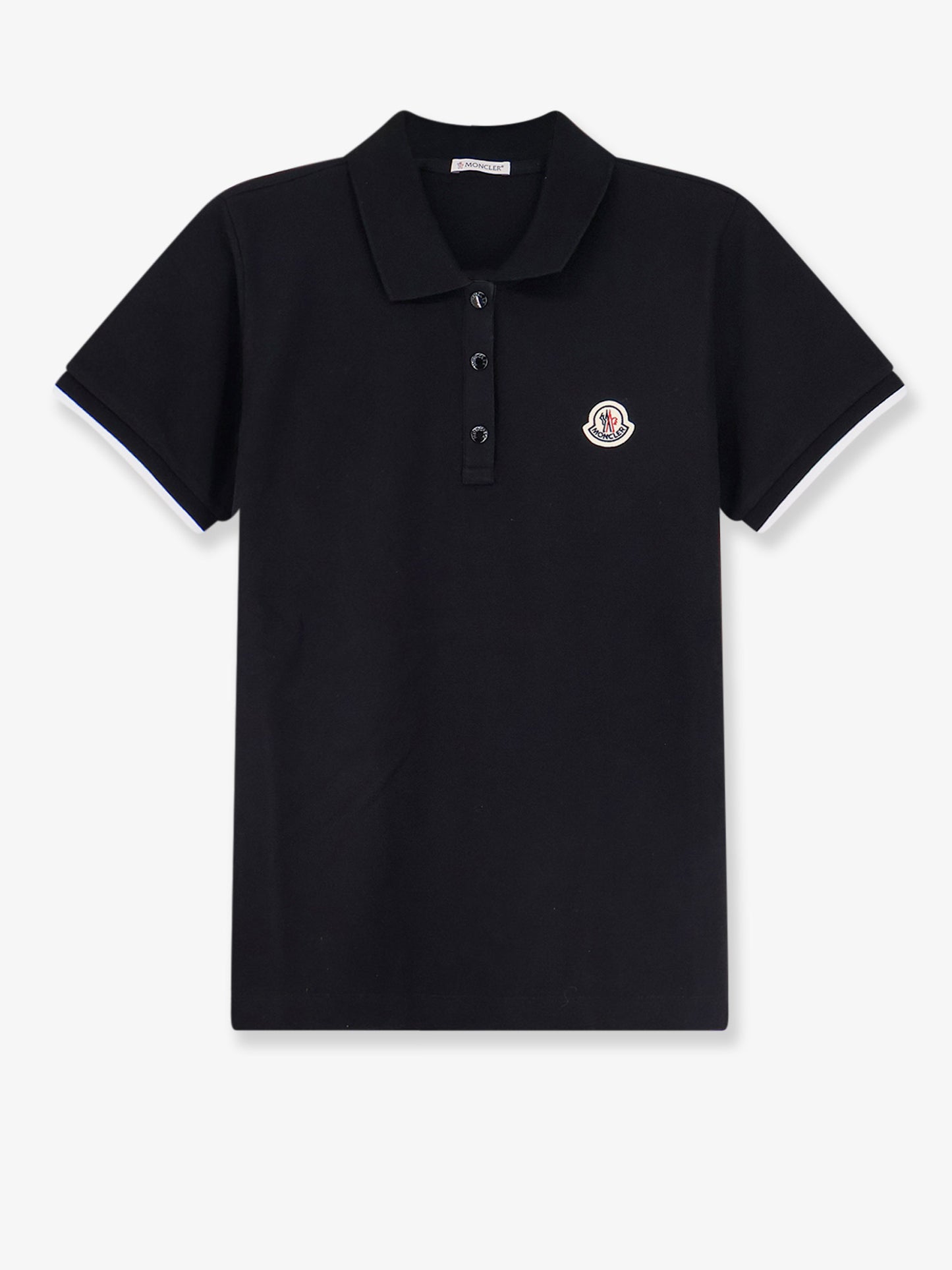 Polo in cotone con patch logo