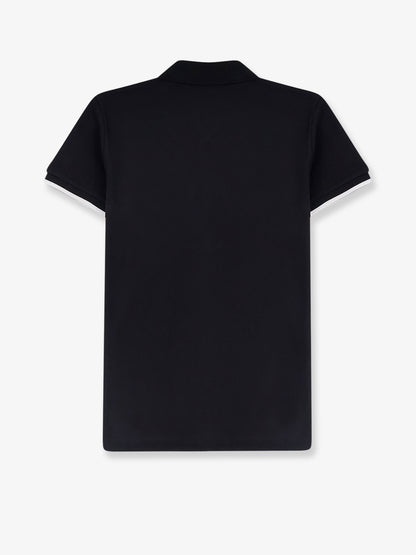 Polo in cotone con patch logo thumbnail